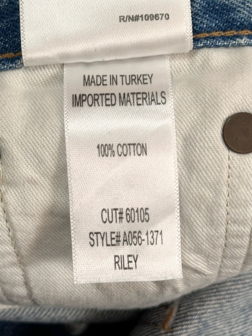 Agolde Riley High Rise Straight Crop Jean Size 24 - Picture 6 of 6